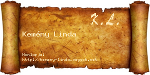 Kemény Linda névjegykártya